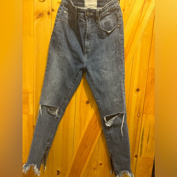 ⭐️SALE⭐️OneXOneTeaspoon Free Bird Super High Rise Skinny inner bottom zip Sz26 - Picture 5 of 7